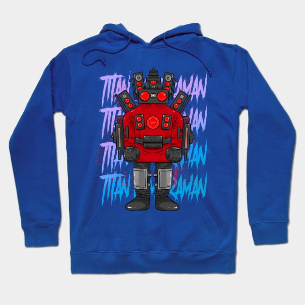 skibidi toilet titan speakerman Hoodie by Draw For Fun 